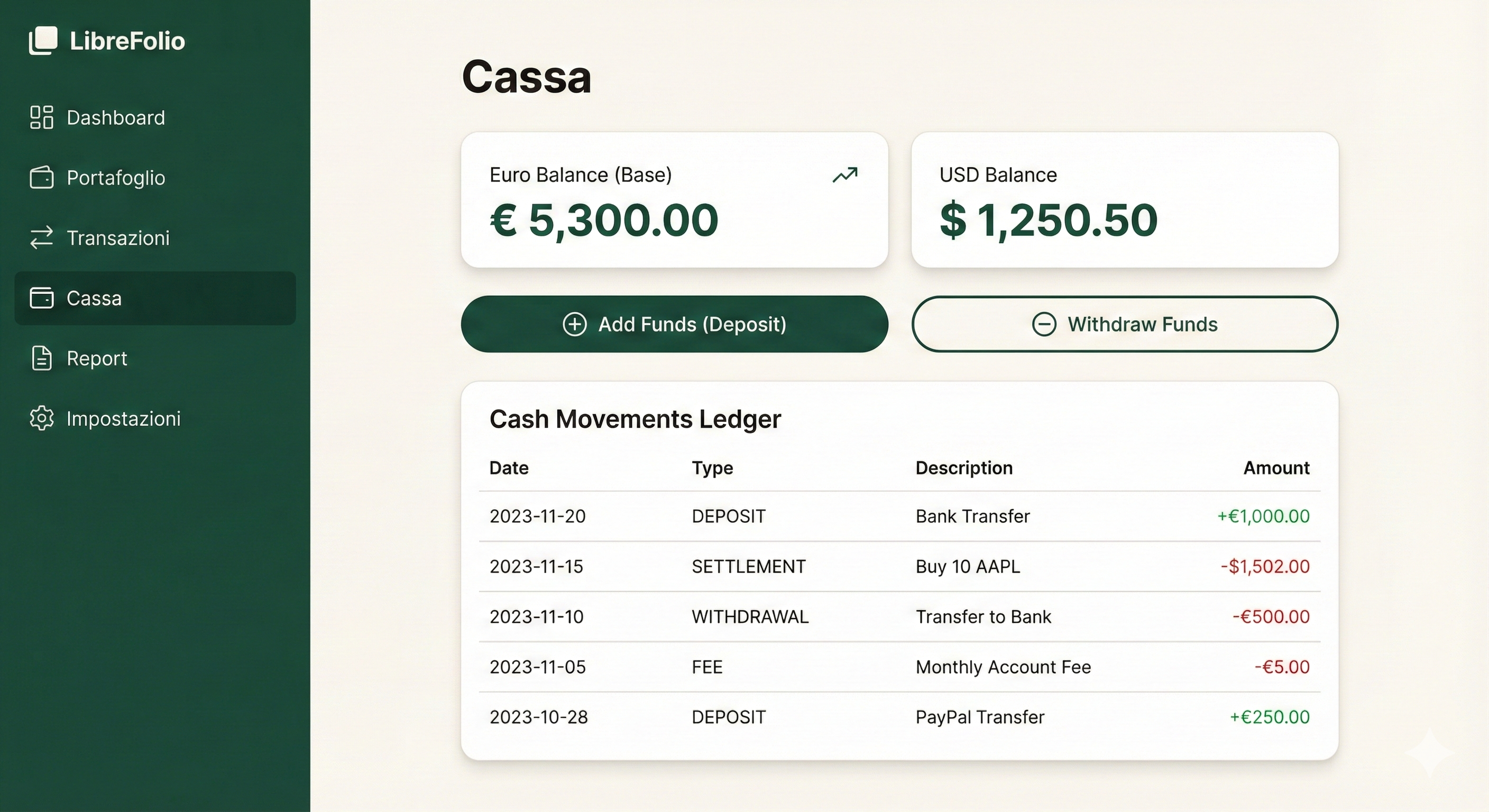 Cash Page